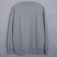 meme rirerire/Mロゴプリント オーバーサイズ 長袖スウェットプルオーバー