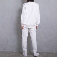 meme rirerire/Mロゴプリント オーバーサイズ 長袖スウェットプルオーバー