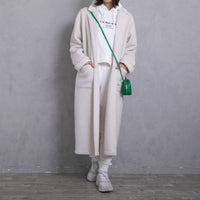 meme rirerire/M logo print oversized short pullover sweatshirt