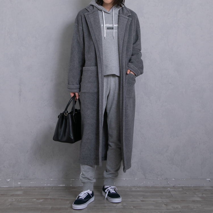 meme rirerire/M logo print oversized short pullover sweatshirt