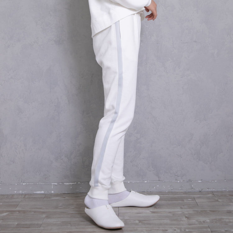 meme rirerire/Mロゴプリント サイドライン スウェットパンツ