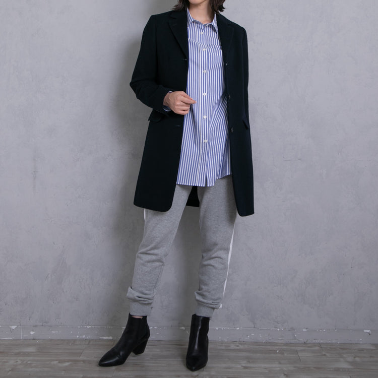 meme rirerire/Mロゴプリント サイドライン スウェットパンツ