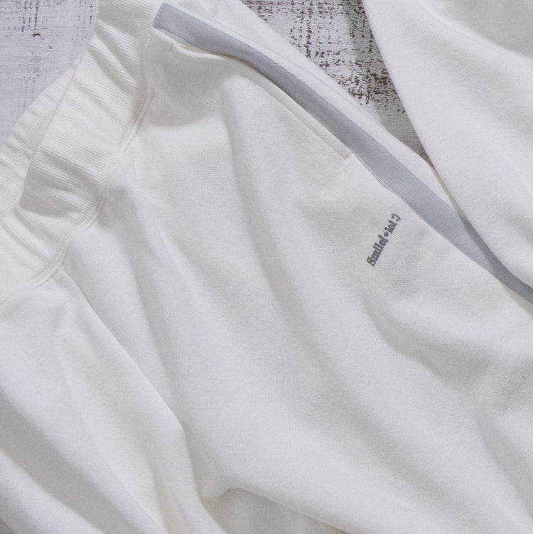 meme rirerire/Mロゴプリント サイドライン スウェットパンツ