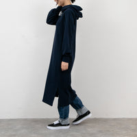 meme rirerire/ コットンミニ裏毛 SMILEロゴプリント パーカーワンピ