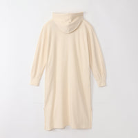 meme rirerire/ コットンミニ裏毛 SMILEロゴプリント パーカーワンピ