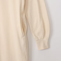 meme rirerire/ コットンミニ裏毛 SMILEロゴプリント パーカーワンピ