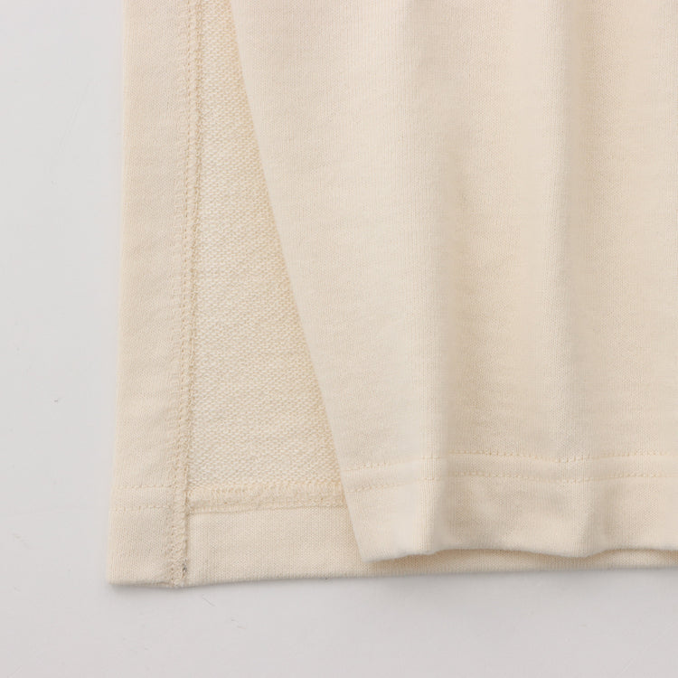 meme rirerire/ コットンミニ裏毛 SMILEロゴプリント パーカーワンピ