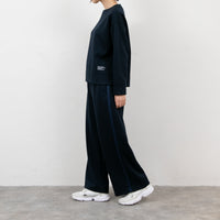 meme rirerire/ マスタリー ソフトダンボールニット ボートネック ワイドプルオーバー