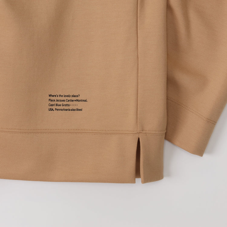 meme rirerire/ マスタリー ソフトダンボールニット ボートネック ワイドプルオーバー