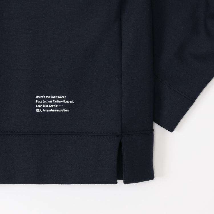 meme rirerire/ マスタリー ソフトダンボールニット ボートネック ワイドプルオーバー