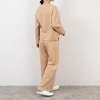 meme rirerire/ マスタリー ソフトダンボールニット ボートネック ワイドプルオーバー