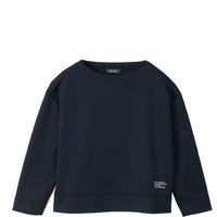 meme rirerire/ マスタリー ソフトダンボールニット ボートネック ワイドプルオーバー