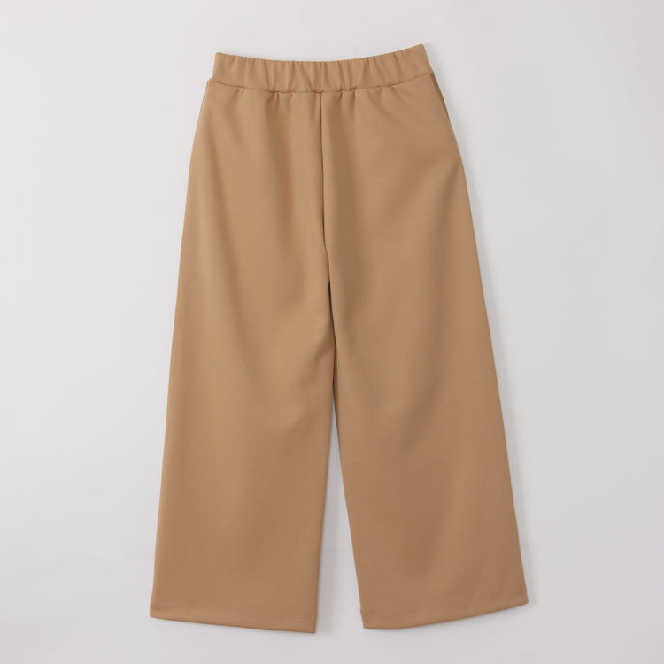 meme rirerire/ マスタリーソフトダンボールニット サイドラインワイドパンツ