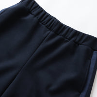 meme rirerire/ マスタリーソフトダンボールニット サイドラインワイドパンツ