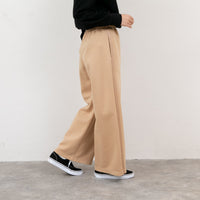 meme rirerire/ マスタリーソフトダンボールニット サイドラインワイドパンツ