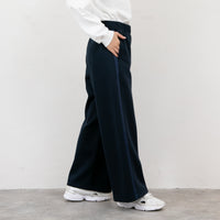 meme rirerire/ マスタリーソフトダンボールニット サイドラインワイドパンツ