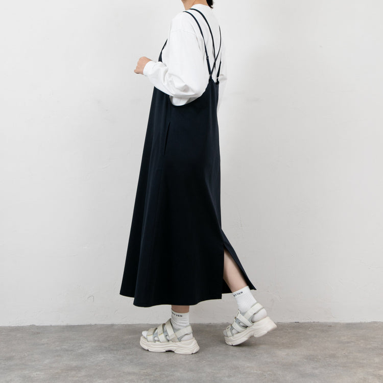 meme rirerire/Mポンチシルケット キャミソールワンピース