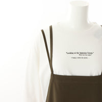 meme rirerire/Mポンチシルケット キャミソールワンピース