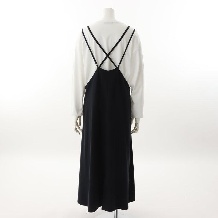 meme rirerire/Mポンチシルケット キャミソールワンピース