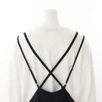 meme rirerire/Mポンチシルケット キャミソールワンピース