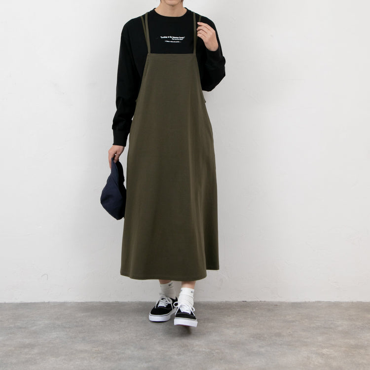 meme rirerire/Mポンチシルケット キャミソールワンピース