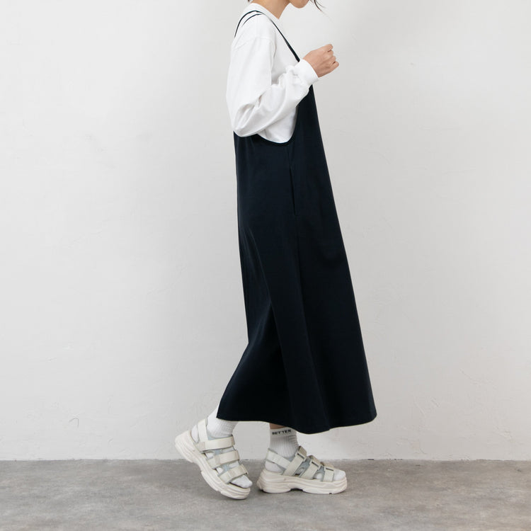 meme rirerire/Mポンチシルケット キャミソールワンピース