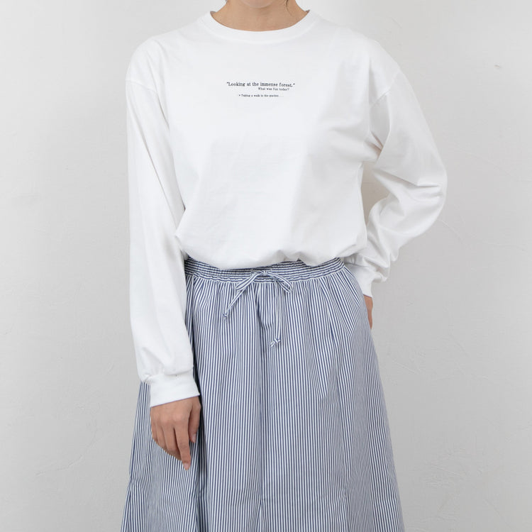 meme rirerire/ ヘビーウエイト オーガニックコットン ロゴTシャツ