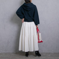 meme rirerire/ College logo print oversized short pullover sweatshirt