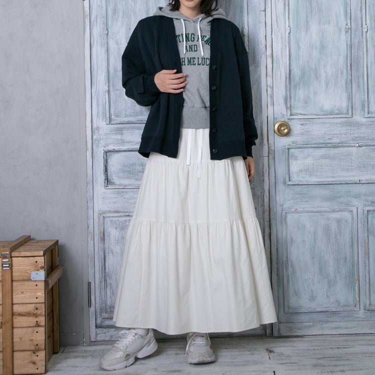 meme rirerire/ College logo print oversized short pullover sweatshirt