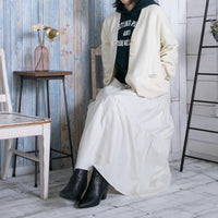 meme rirerire/Mツイルピーチワッシャー ティアードギャザーロングスカート