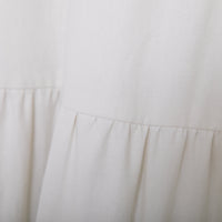 meme rirerire/Mツイルピーチワッシャー ティアードギャザーロングスカート