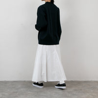 meme rirerire/ Cotton cardboard knit logo print wide sweatshirt