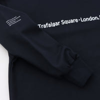 meme rirerire/ Cotton cardboard knit logo print wide sweatshirt