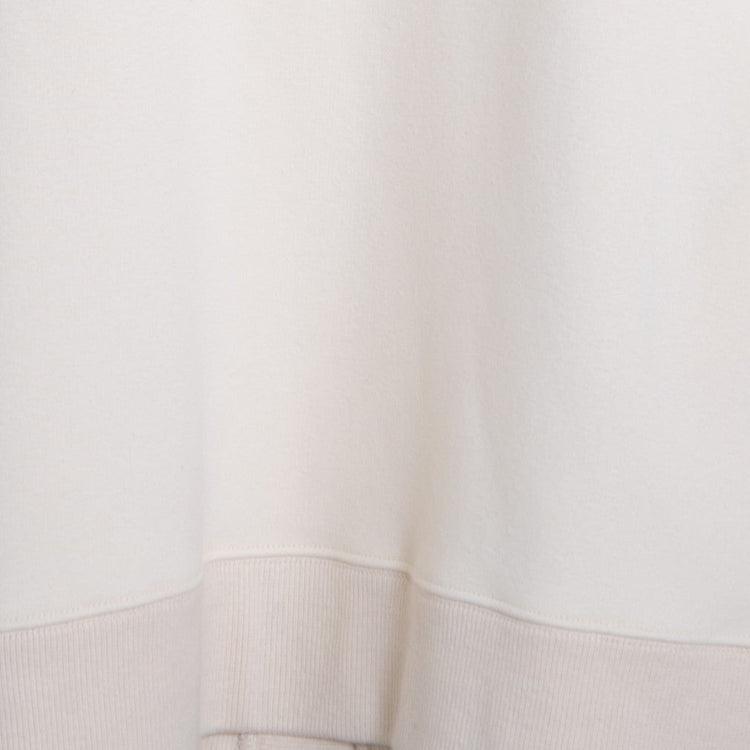 meme rirerire/ V-neck voluminous sleeve fleece-lined sweatshirt cardigan 