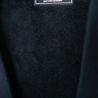 meme rirerire/ V-neck voluminous sleeve fleece-lined sweatshirt cardigan 