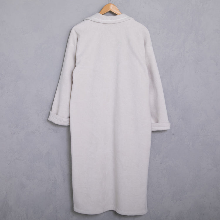 meme rirerire/Mメルトンフリース起毛ジャージー テーラード ライトロングコーディガン