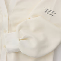 meme rirerire/ マスタリー ソフトダンボールニット Vネックバルーンカーデ