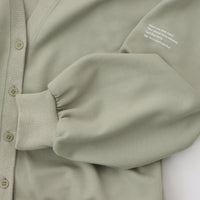 meme rirerire/ マスタリー ソフトダンボールニット Vネックバルーンカーデ