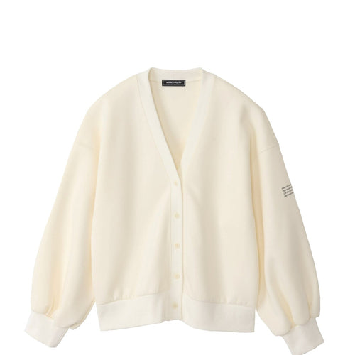 meme rirerire/ マスタリー ソフトダンボールニット Vネックバルーンカーデ