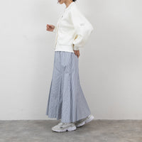 meme rirerire/ マスタリー ソフトダンボールニット Vネックバルーンカーデ