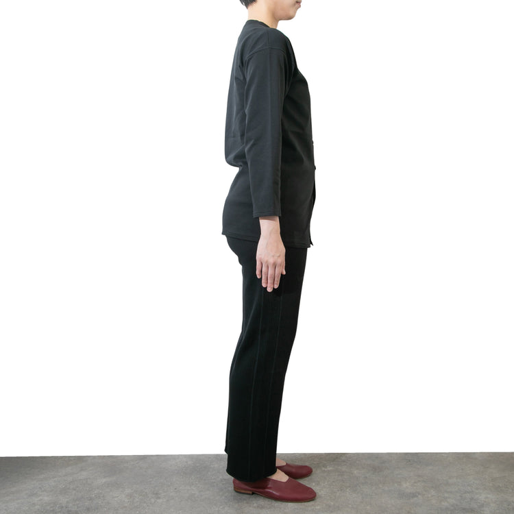 M-SIC/ ラゲットリブ EASY ストレートパンツ ニットアップ