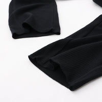 M-SIC/ ラゲットリブ EASY ストレートパンツ ニットアップ