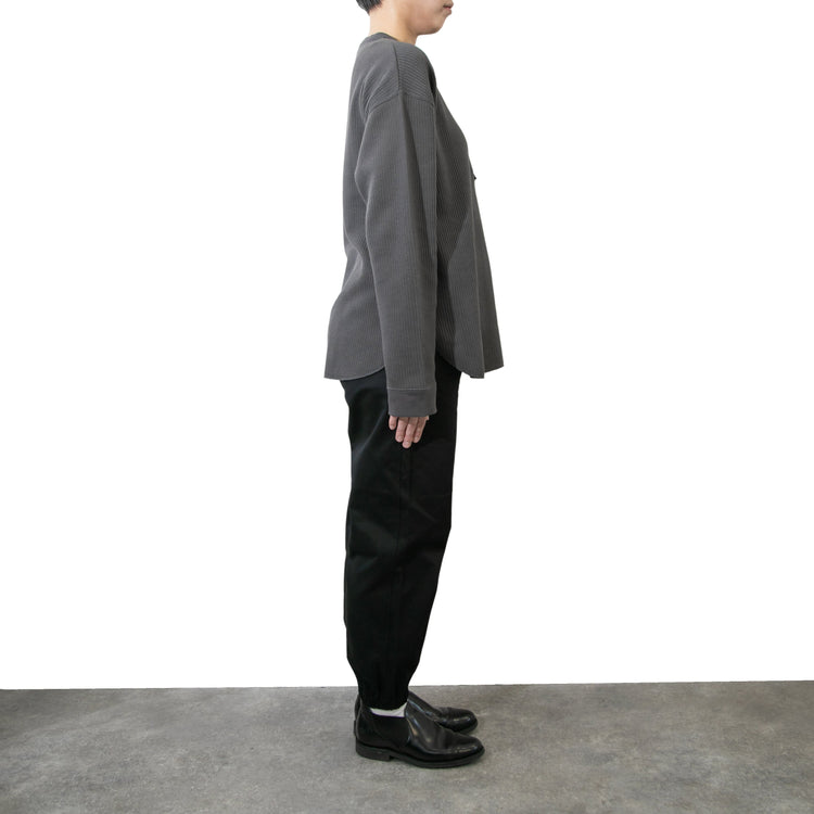 M-SIC/ ラゲットリブ ヘンリーネック プルオーバー カットソー ニットアップ