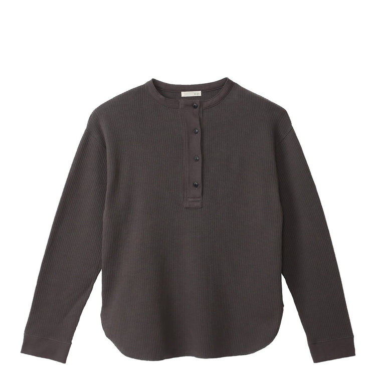 M-SIC/ ラゲットリブ ヘンリーネック プルオーバー カットソー ニットアップ