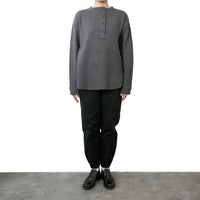 M-SIC/ ラゲットリブ ヘンリーネック プルオーバー カットソー ニットアップ