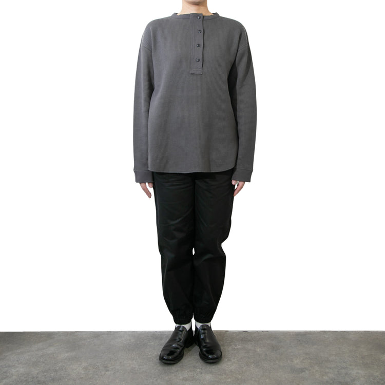 M-SIC/ ラゲットリブ ヘンリーネック プルオーバー カットソー ニットアップ