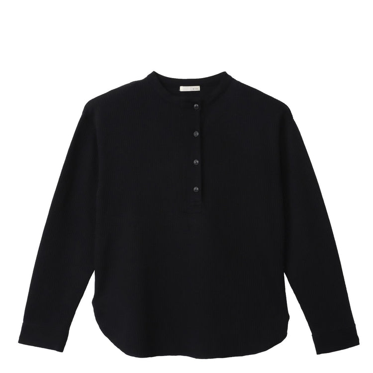 M-SIC/ ラゲットリブ ヘンリーネック プルオーバー カットソー ニットアップ