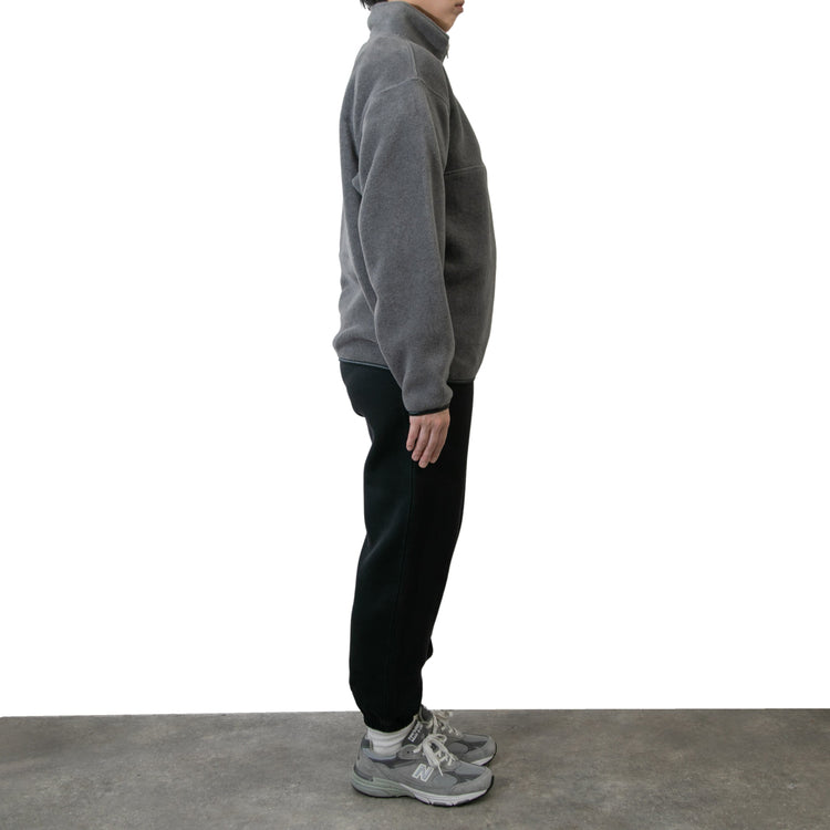 M-SIC/ オーバーサイズ リサイクルポリエステル エコフリース ハーフジップ プルオーバー ユニセックス