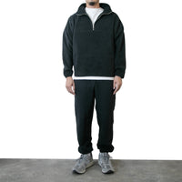 M-SIC/ オーバーサイズ リサイクルポリエステル エコフリース ハーフジップ プルオーバー ユニセックス