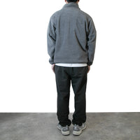 M-SIC/ オーバーサイズ リサイクルポリエステル エコフリース ハーフジップ プルオーバー ユニセックス